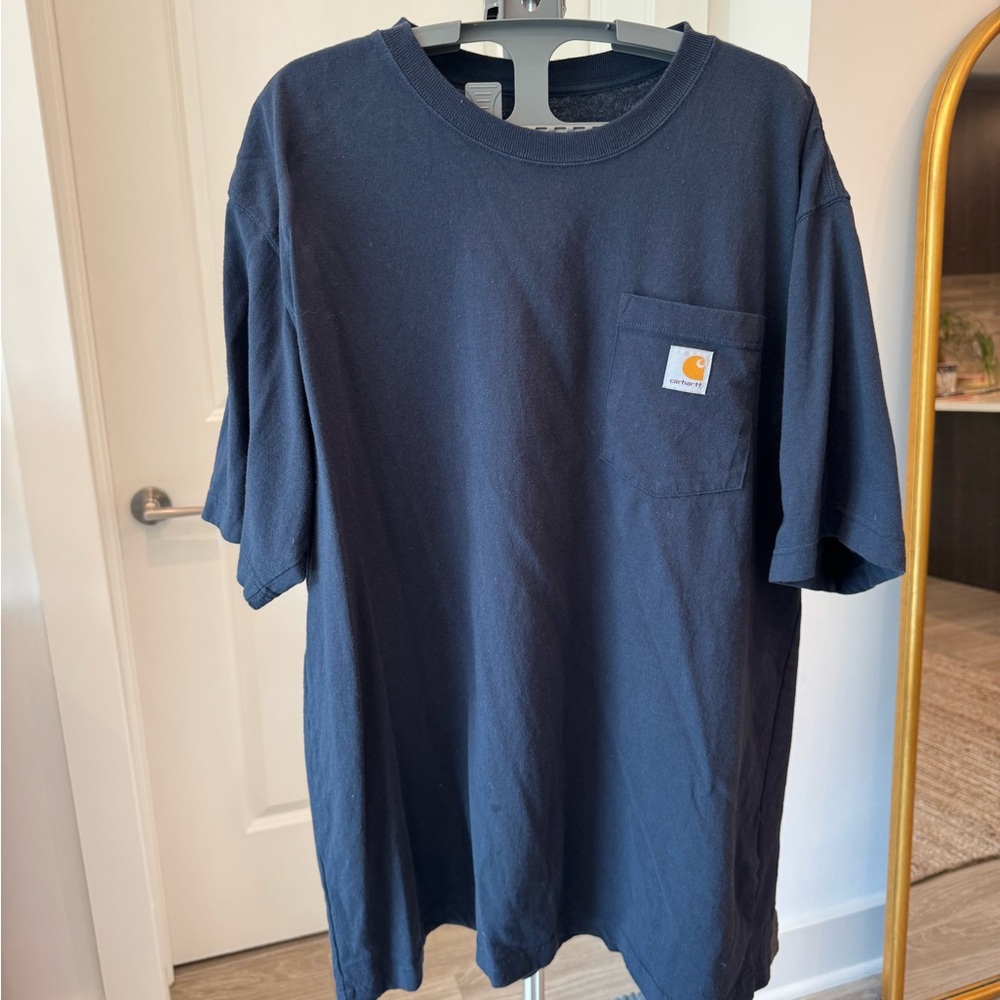 Carhartt Men's Dark Blue Short Sleeve Tee